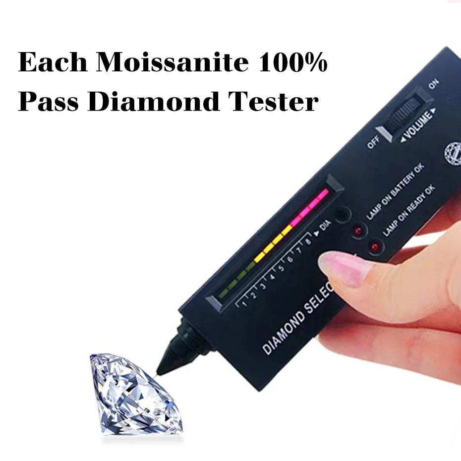 Anillo de compromiso moissanita de 2 quilates