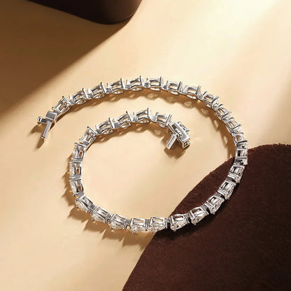 Pulsera de tenis de diamantes de moissanita con corte de pera de 3*5 mm