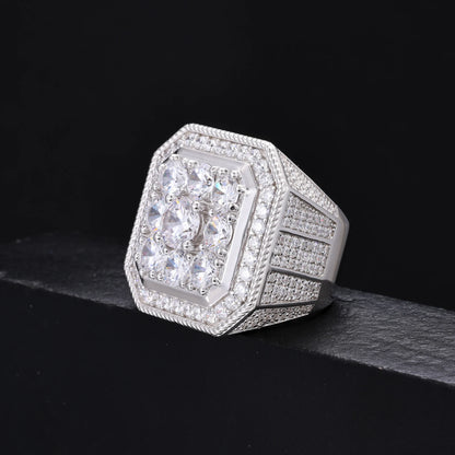 Anillo de meñique moissanita