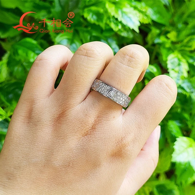 Anillo love de moissanita