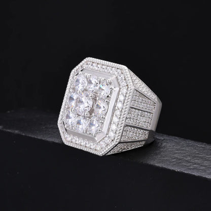 Anillo de meñique moissanita
