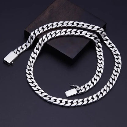 Cadena cubana de plata 925
