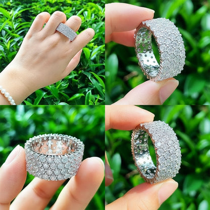 Anillo Micro Pave de moissanita