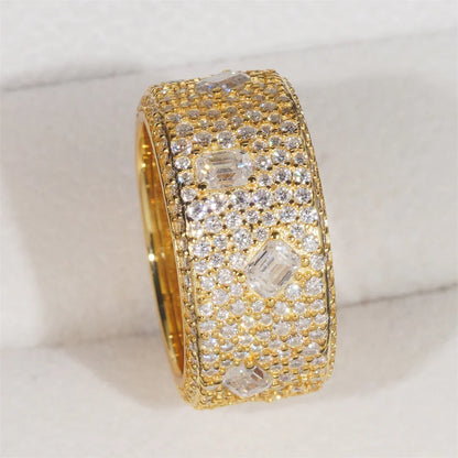 Anillos de moissanita redondos