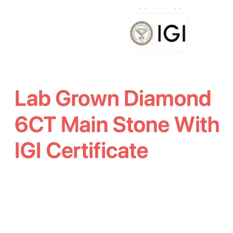 Anillo de compromiso de oro amarillo de 14k con ajuste de punta de piedra principal de 7 quilates con diamante de corte ovalado cultivado en laboratorio para mujer, joyería fina, certificado IGI