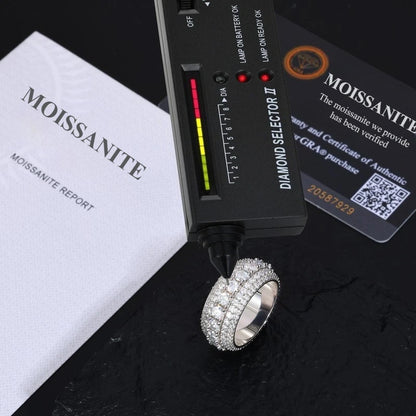 Anillos Ice Out de moissanita