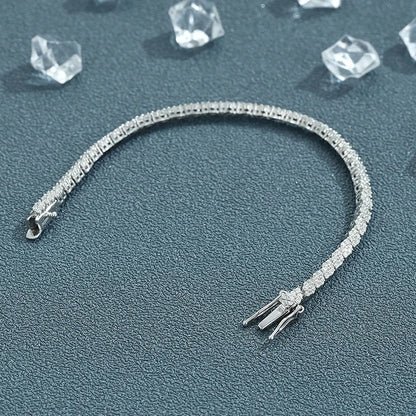 Pulsera de Platino PT950 con moissanita, para mujer