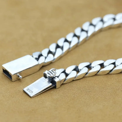 Cadena cubana de plata 925