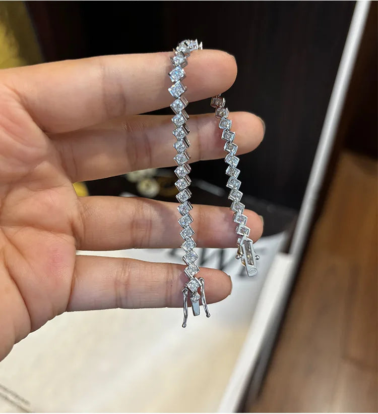 Pulseras de moissanita Unisex