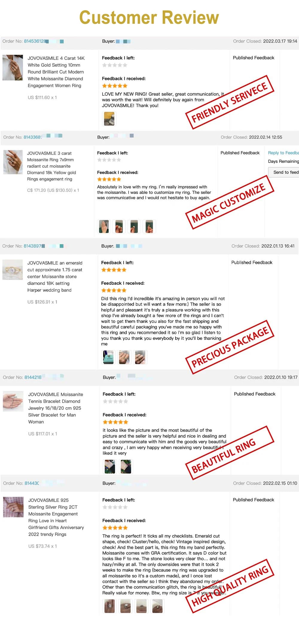 JOVOVASMILE-Juego de anillos de moissanita para mujer, sortija de oro de 14 quilates con corte ovalado de hielo picado, joyería con GRA, 2,5 quilates, 10x6,5mm