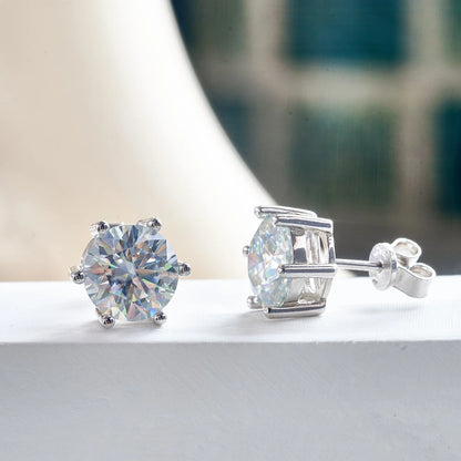 Pendientes de moissanita de 1ct-6ct, 21 colores