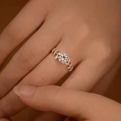 Anillo de compromiso moissanita 1CT