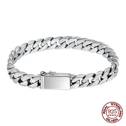 Cadena cubana de plata 925