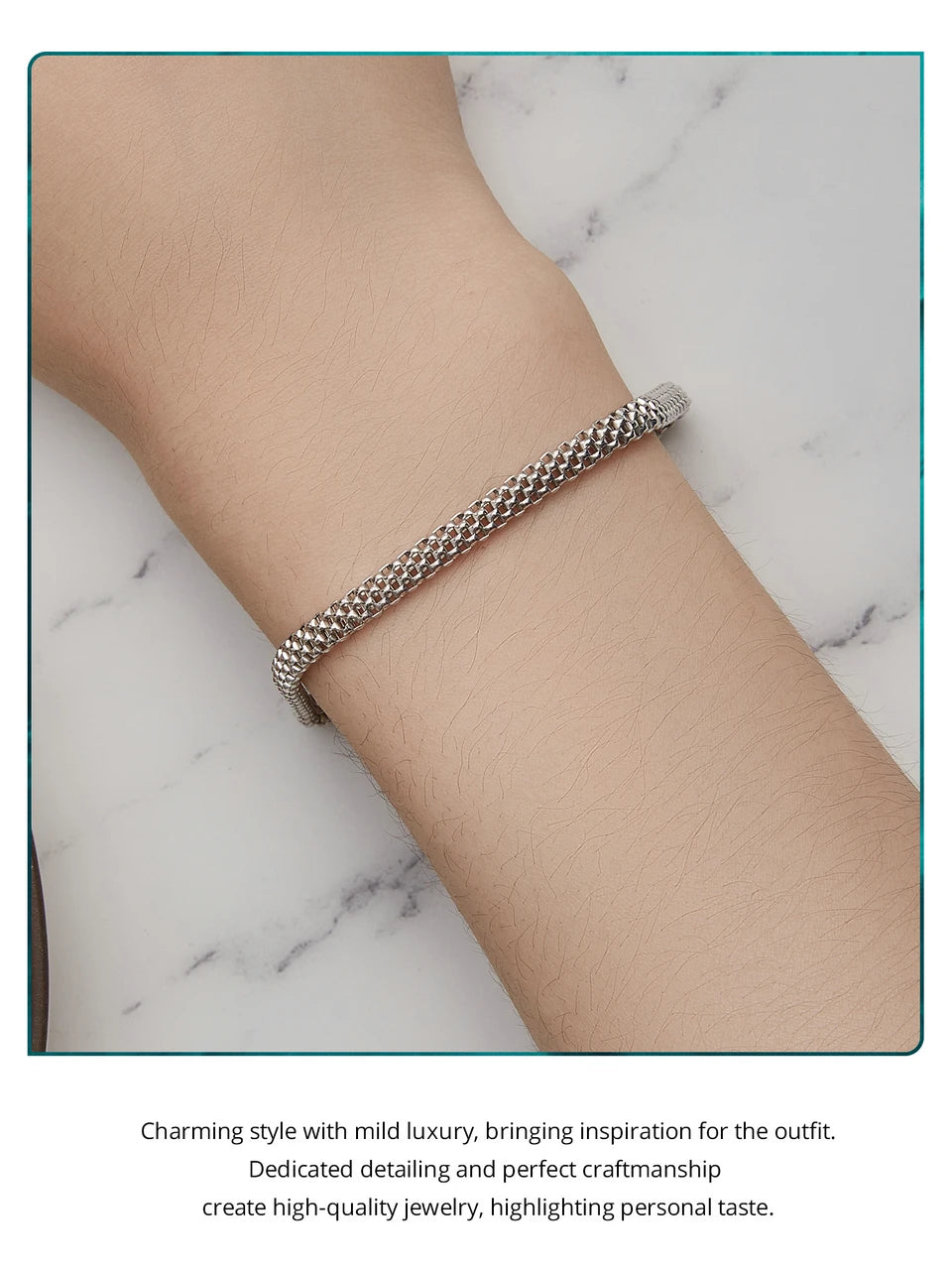 Pulsera de plata Unisex