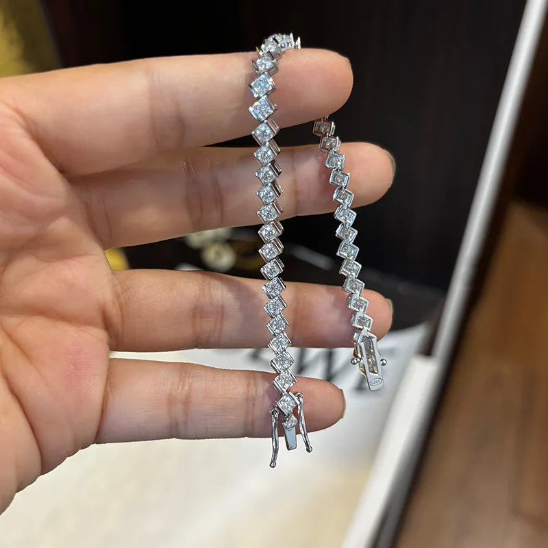 Pulseras de moissanita Unisex