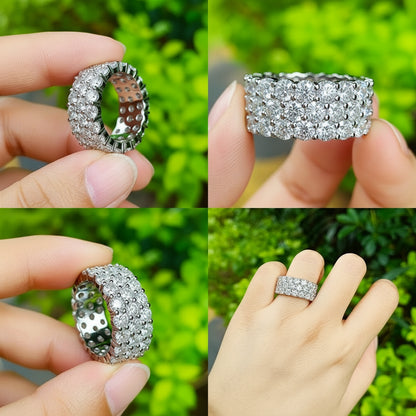 Anillo Micro Pave de moissanita