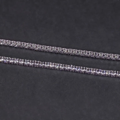 Pulsera de tenis de moissanita gris