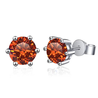 Pendientes de moissanita de 1ct-6ct, 21 colores