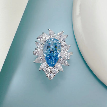 Anillo de compromiso de  platino PT50, 3.5 quilates en diamantes