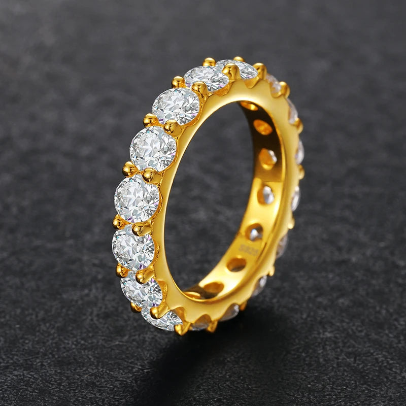 Anillos Hip-Hop Ice Out de moissanita