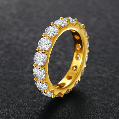 Anillos Hip-Hop Ice Out de moissanita