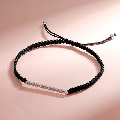 Pulseras de moissanita trenzada de 2/3 mm