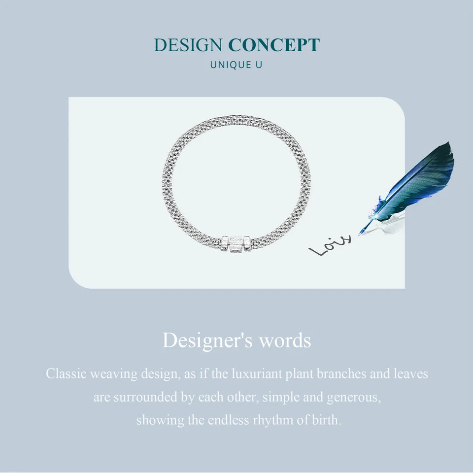 Pulsera de plata Unisex