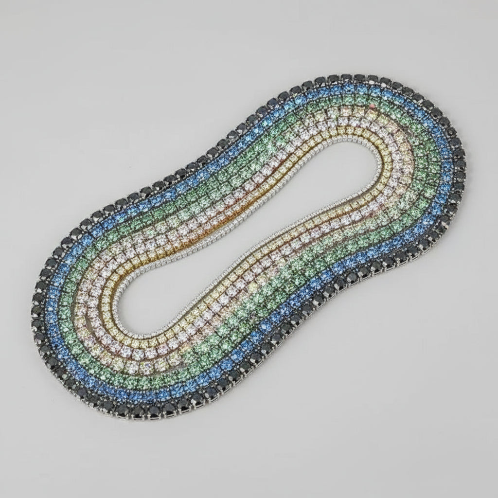 Cadena de tenis de moissanita con certificado GRA de 3MM