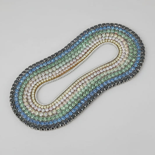 Cadena de tenis de moissanita con certificado GRA de 3MM