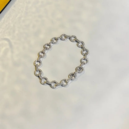 Pulseras de 3 mm con moissanita con forma de rombo