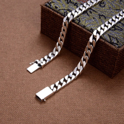 Cadena cubana de plata 925
