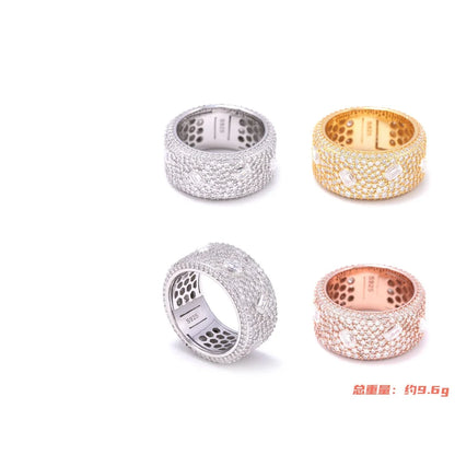 Anillos de moissanita redondos