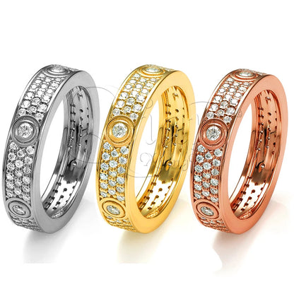 Anillo love de moissanita