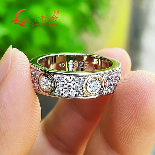 Anillo love de moissanita