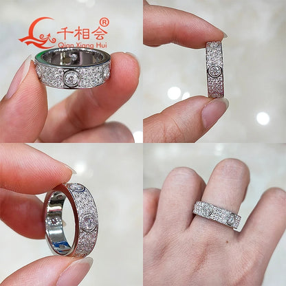 Anillo love de moissanita