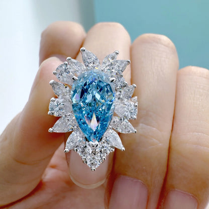 Anillo de compromiso de  platino PT50, 3.5 quilates en diamantes