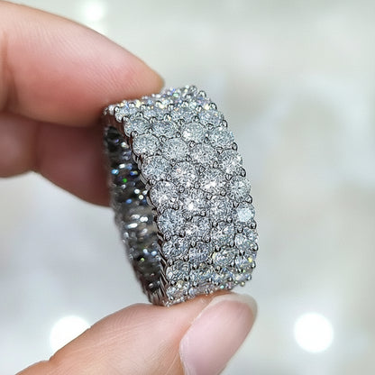 Anillo Micro Pave de moissanita