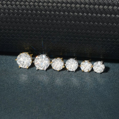 Pendientes de moissanita de 1ct-6ct, 21 colores