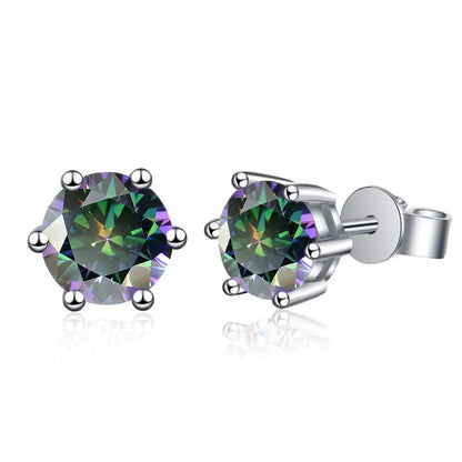 Pendientes de moissanita de 1ct-6ct, 21 colores