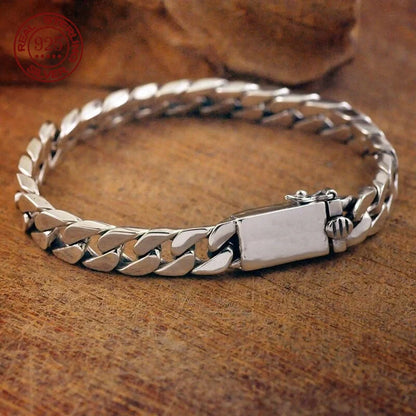 Cadena cubana de plata 925