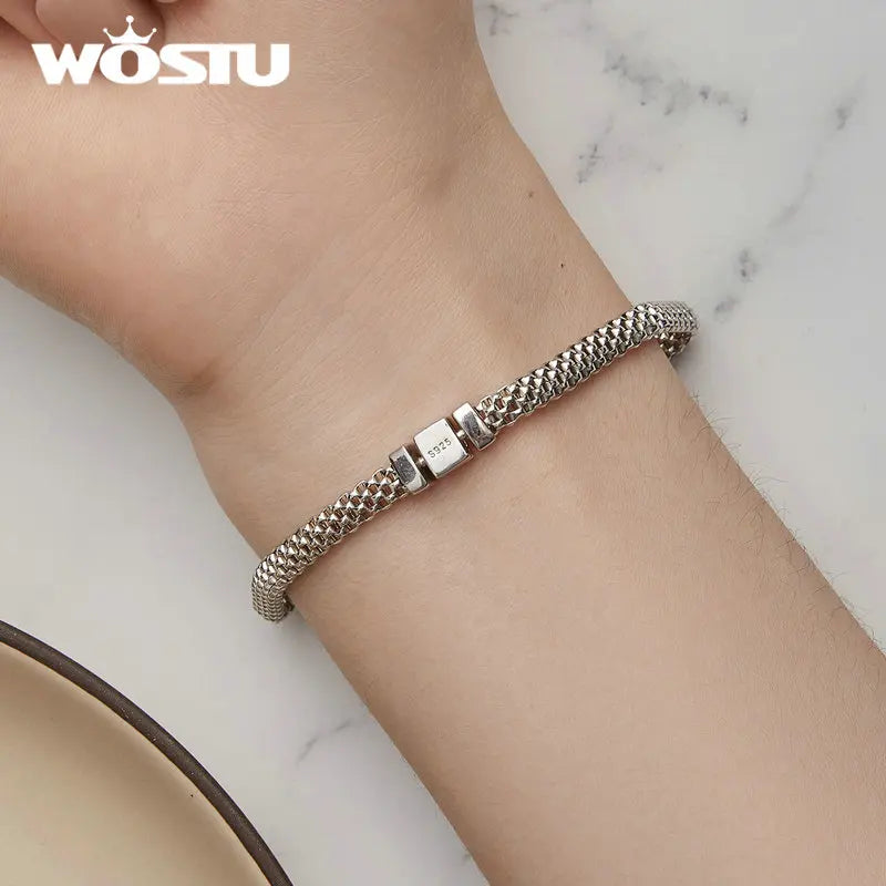 Pulsera de plata Unisex
