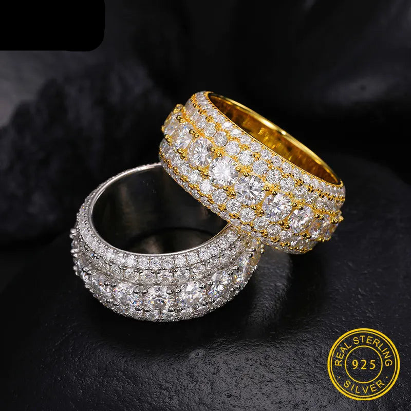 Anillos Ice Out de moissanita