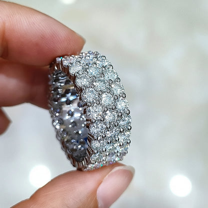 Anillo Micro Pave de moissanita