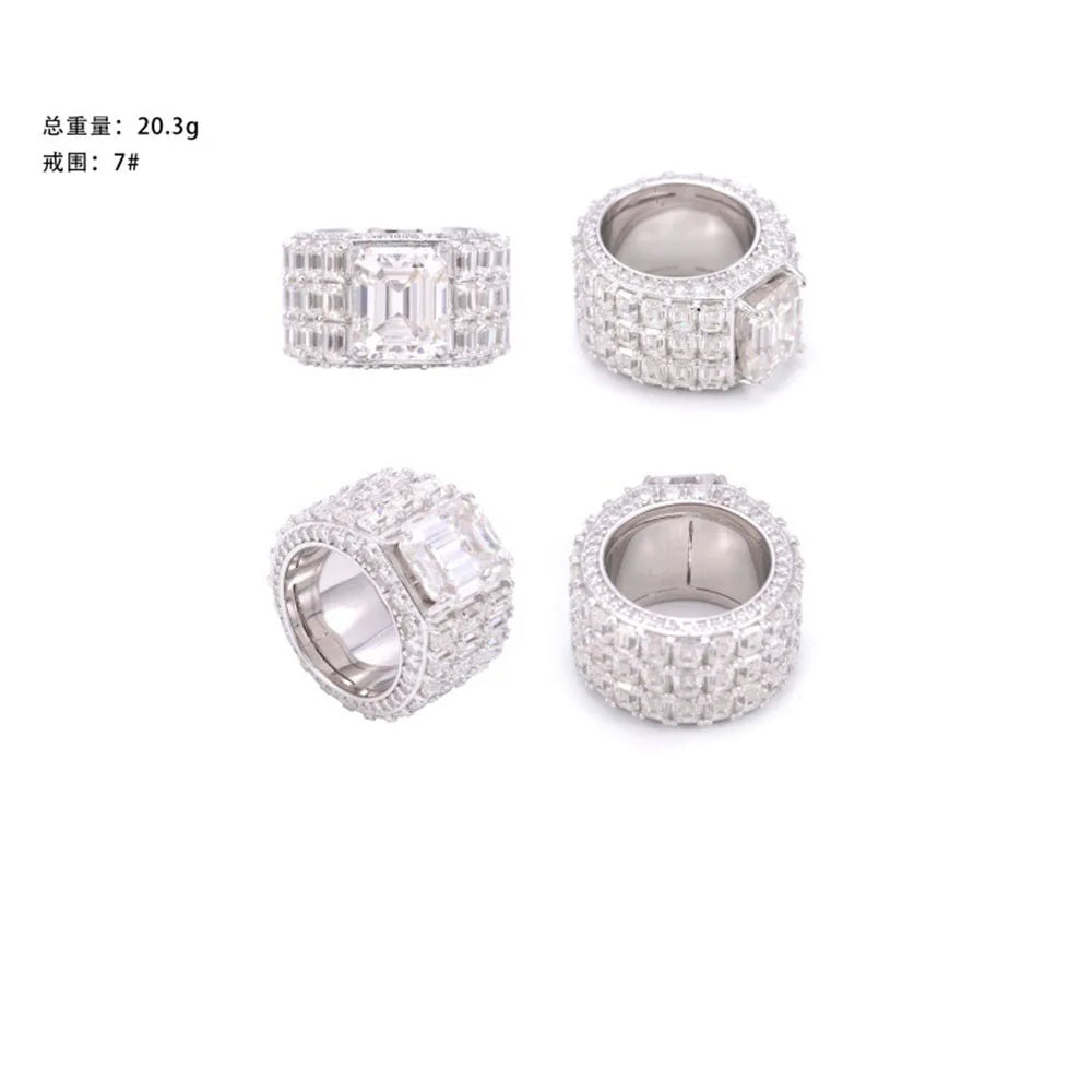 Anillo Ice Baguettes VVS