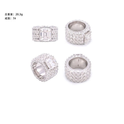 Anillo Ice Baguettes VVS