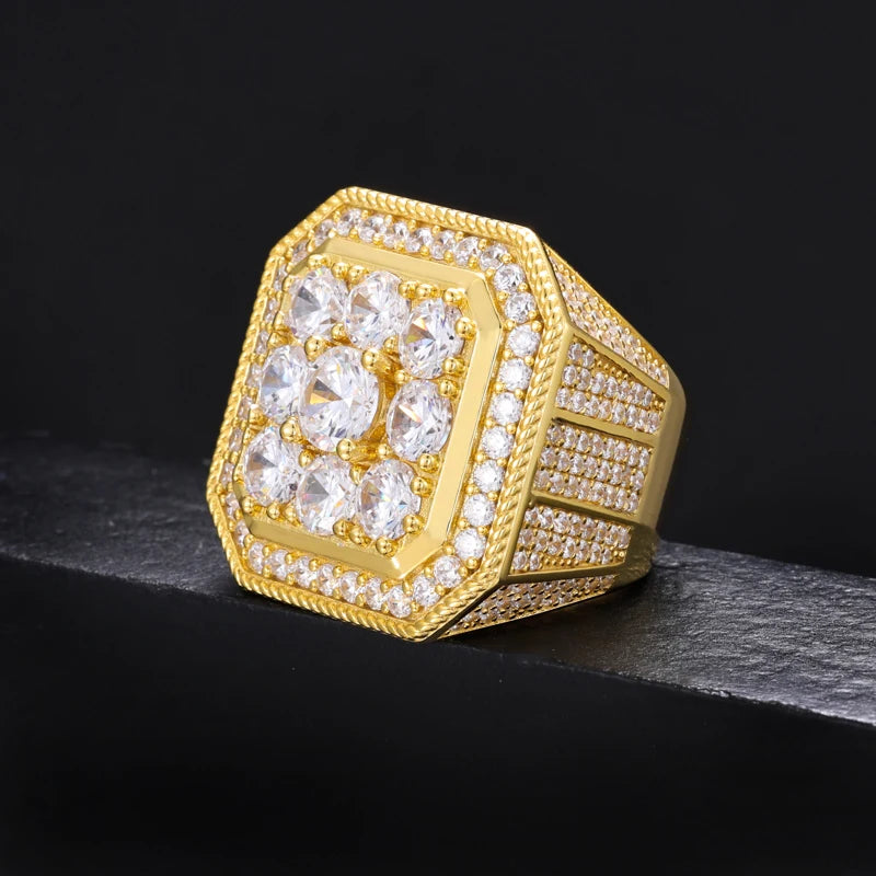 Anillo de meñique moissanita