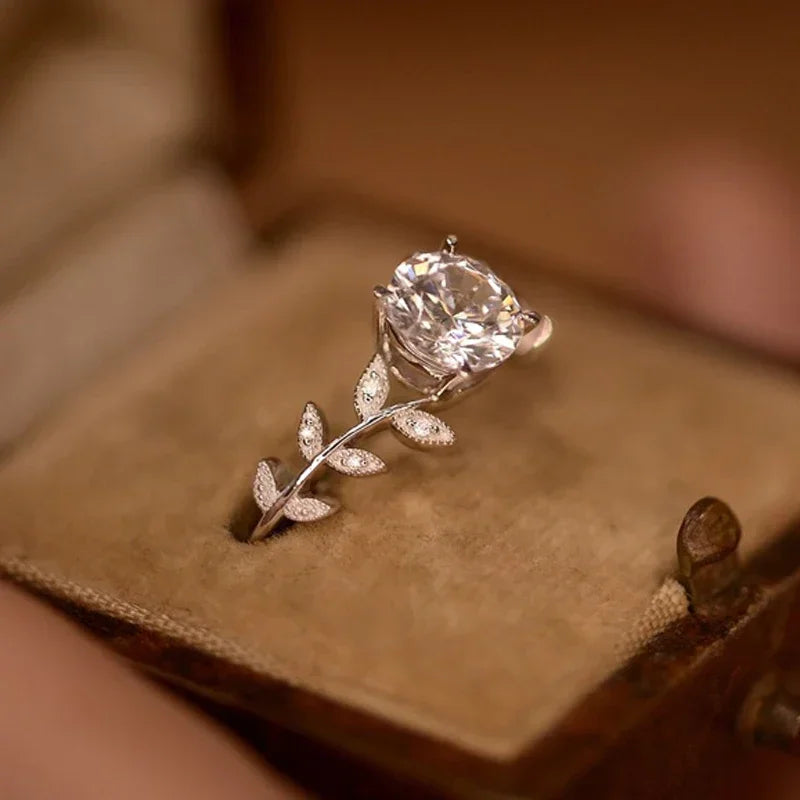 Anillo de compromiso moissanita 1CT