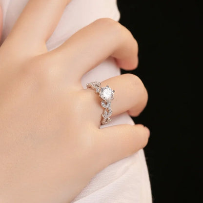 Anillo de compromiso moissanita 1CT