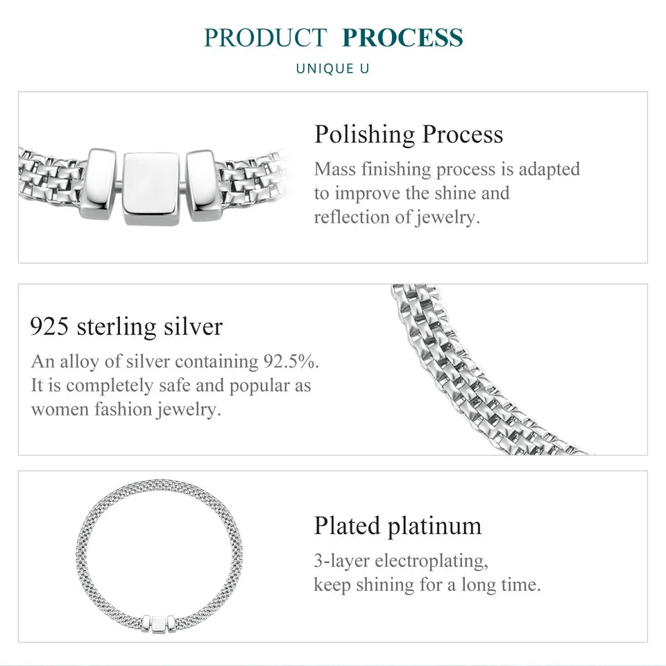 Pulsera de plata Unisex