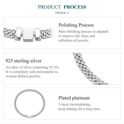 Pulsera de plata Unisex
